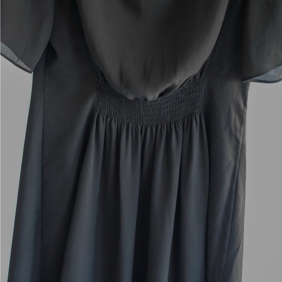THEORY Black Dress with Butterfly Sleeves - Picture 4 of 12
